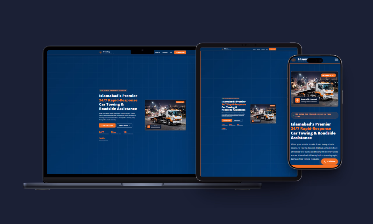 G Towing Service Project Screenshot